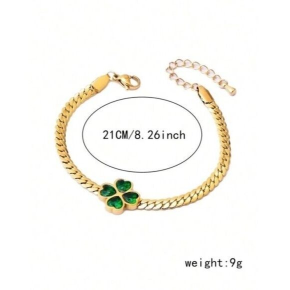 Stainless Steel Jewelry 3pcs Including Necklace, Bracelet And Earrings - Picture 8 of 9